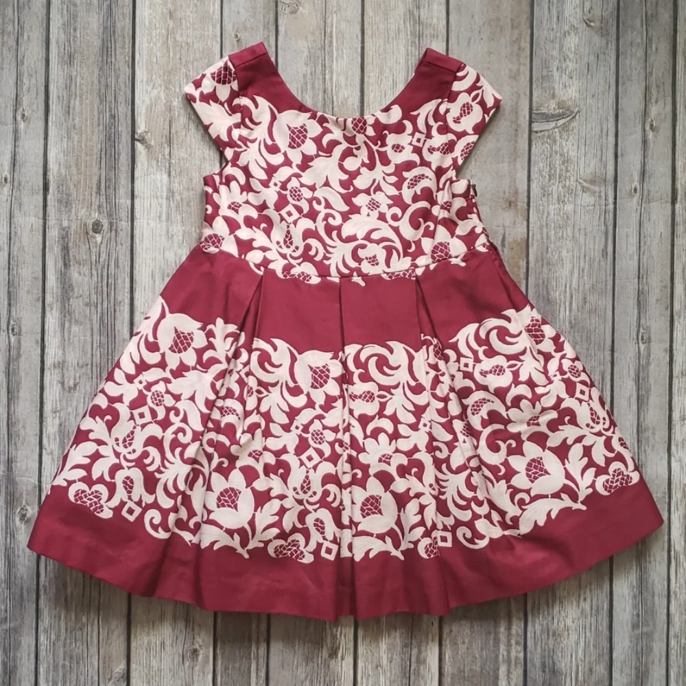 Janie and Jack Baby Girls Lace Print Dress - Picture 2 of 10